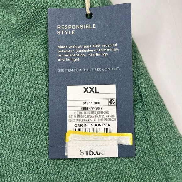 Universal Thread Womens Green High Rise Drawcord Pull on Lounge Shorts Size XXL - Picture 3 of 10